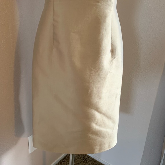 Talbots Cream Embroidered Dress - Picture 5 of 7